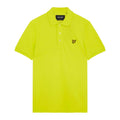 Light Yellow - Pack Shot - Lyle & Scott Mens Plain Polo Shirt