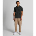 Charcoal - Back - Lyle & Scott Mens Plain Polo Shirt