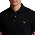 Black - Pack Shot - Lyle & Scott Mens Plain Polo Shirt