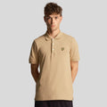 Light Beige - Front - Lyle & Scott Mens Plain Polo Shirt