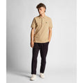 Light Beige - Back - Lyle & Scott Mens Plain Polo Shirt