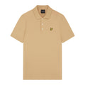 Light Beige - Pack Shot - Lyle & Scott Mens Plain Polo Shirt