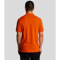 Orange - Side - Lyle & Scott Mens Plain Polo Shirt