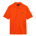 Orange - Pack Shot - Lyle & Scott Mens Plain Polo Shirt