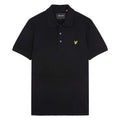 Black - Front - Lyle & Scott Mens Plain Polo Shirt