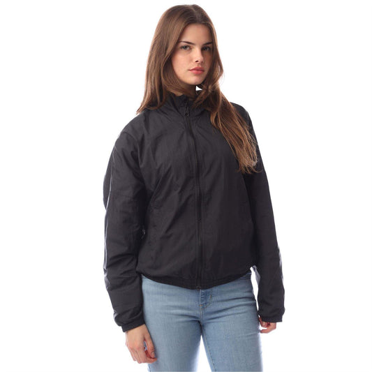 Black - Front - Adidas Womens-Ladies Essentials Balloon Sleeve Track Jacket