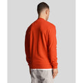 Bright Orange - Side - Lyle & Scott Mens Crew Neck Sweatshirt