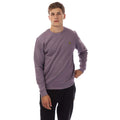 Pale Purple - Front - Lyle & Scott Mens Crew Neck Sweatshirt