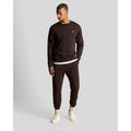 Dark Brown - Back - Lyle & Scott Mens Crew Neck Sweatshirt