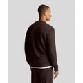 Dark Brown - Side - Lyle & Scott Mens Crew Neck Sweatshirt