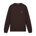 Dark Brown - Pack Shot - Lyle & Scott Mens Crew Neck Sweatshirt