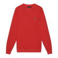 Bright Orange - Pack Shot - Lyle & Scott Mens Crew Neck Sweatshirt