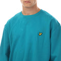 Blue - Back - Lyle & Scott Mens Crew Neck Sweatshirt