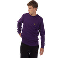 Purple - Front - Lyle & Scott Mens Crew Neck Sweatshirt