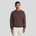 Brown - Front - Lyle & Scott Mens Crew Neck Sweatshirt