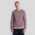 Mauve - Front - Lyle & Scott Mens Crew Neck Sweatshirt