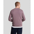 Mauve - Side - Lyle & Scott Mens Crew Neck Sweatshirt