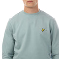 Blue - Close up - Lyle & Scott Mens Crew Neck Sweatshirt