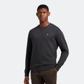 Charcoal - Front - Lyle & Scott Mens Crew Neck Sweatshirt