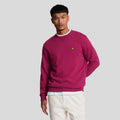 Burgundy - Front - Lyle & Scott Mens Crew Neck Sweatshirt