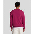 Burgundy - Side - Lyle & Scott Mens Crew Neck Sweatshirt