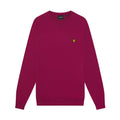 Burgundy - Pack Shot - Lyle & Scott Mens Crew Neck Sweatshirt