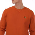 Orange - Back - Lyle & Scott Mens Crew Neck Sweatshirt