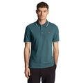 Green-White - Side - Lyle & Scott Mens Tipped Polo Shirt