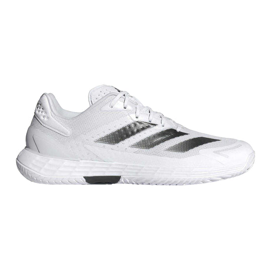 White - Front - Adidas Mens Defiant Speed 2 Tennis Shoes