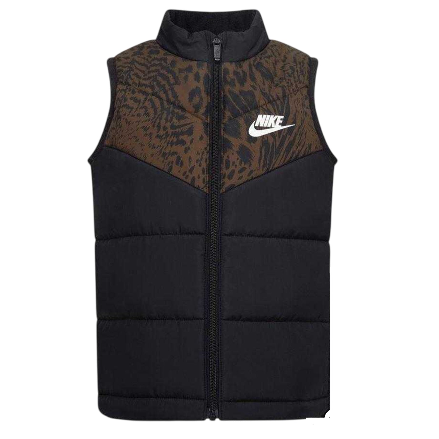 Black - Side - Nike Girls Animal Print Long-Sleeved Top And Leggings Set