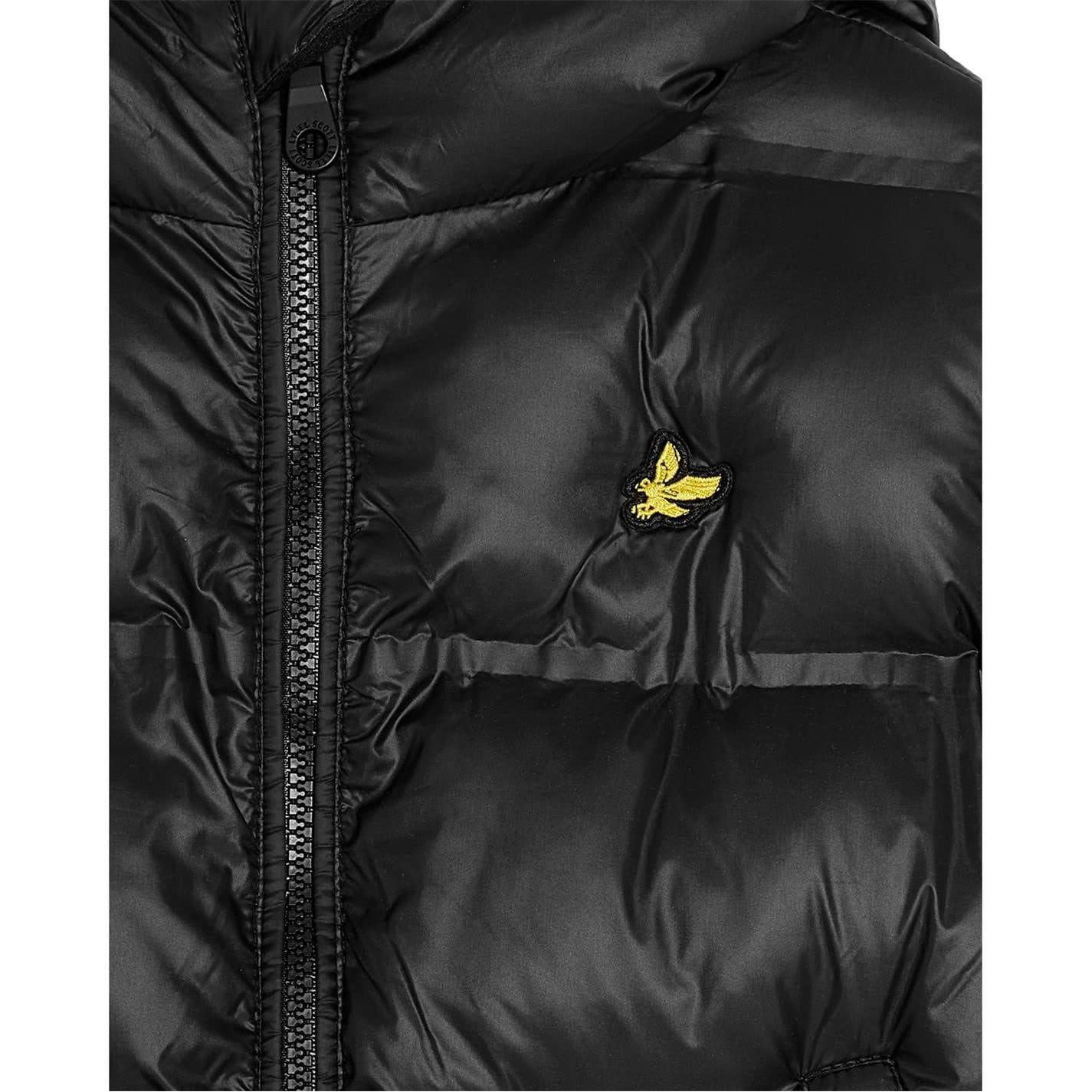 Jet Black - Side - Lyle & Scott Boys Insulated Puffer Jacket