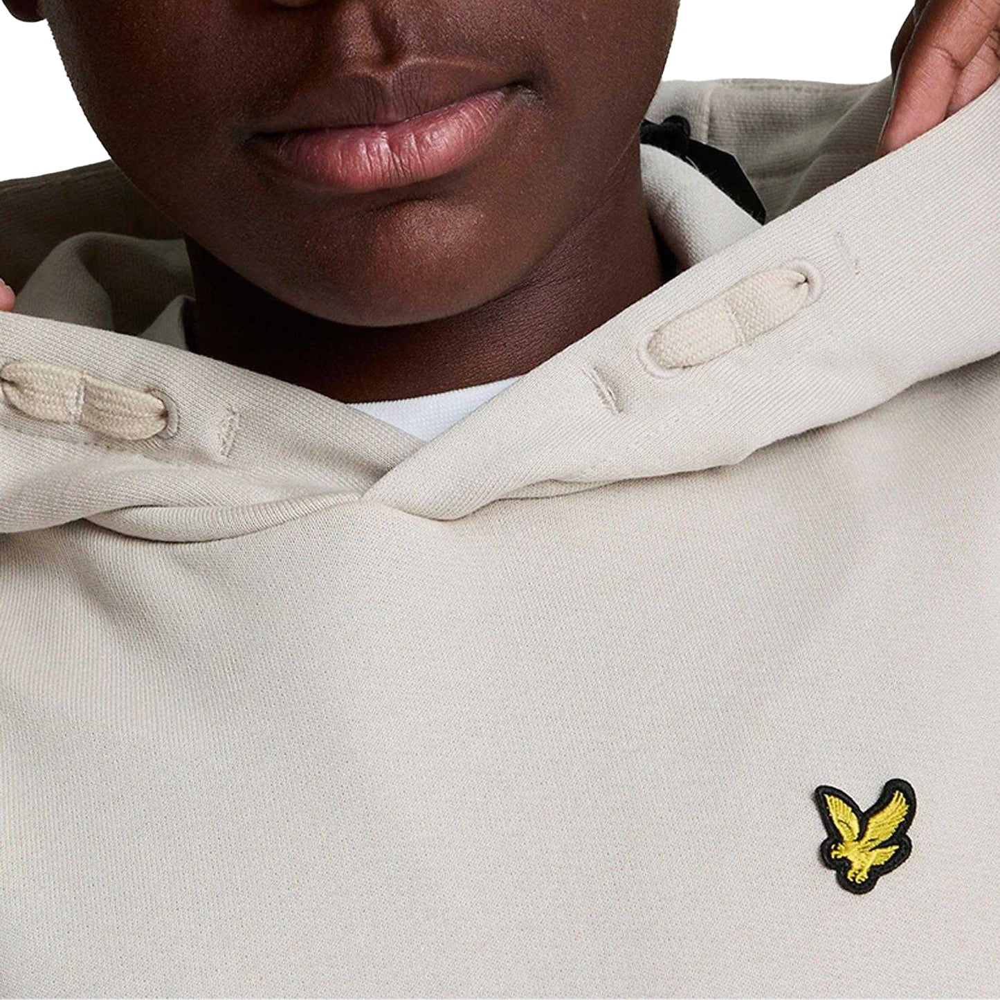 Beige - Pack Shot - Lyle & Scott Childrens-Kids Pull Over Drawstring Hoodie