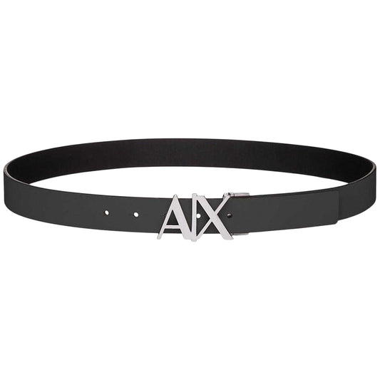 Black - Front - Armani Exchange Mens AX Belt