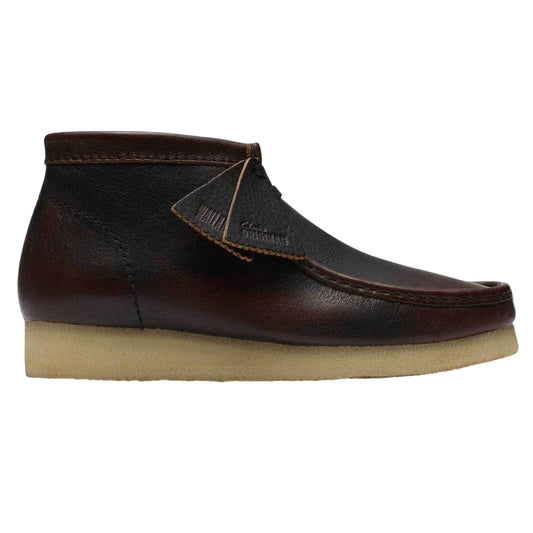 Brown - Front - Clarks Originals Mens Wallabee Suede Flat Boots