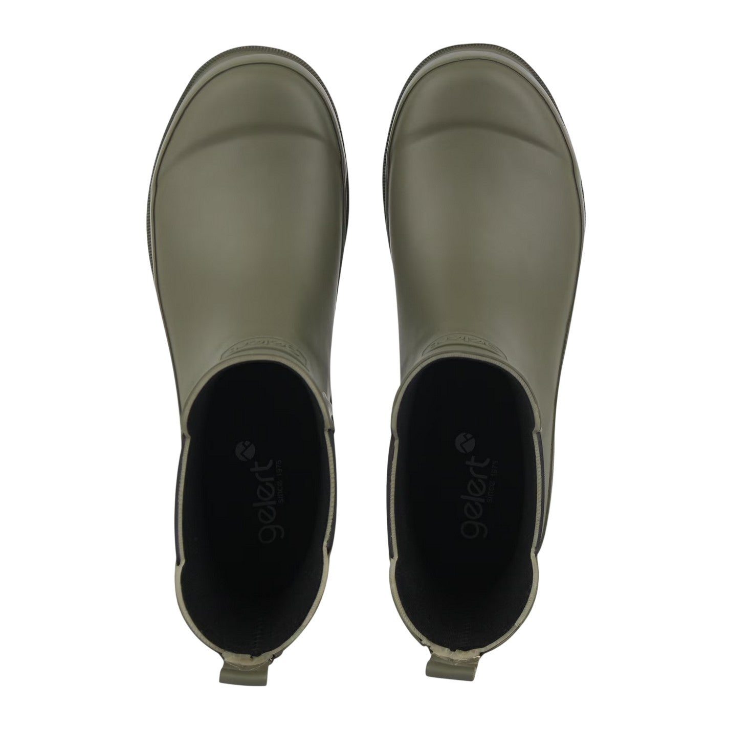 Olive - Lifestyle - Gelert Womens-Ladies Low Heel Wellington Boots