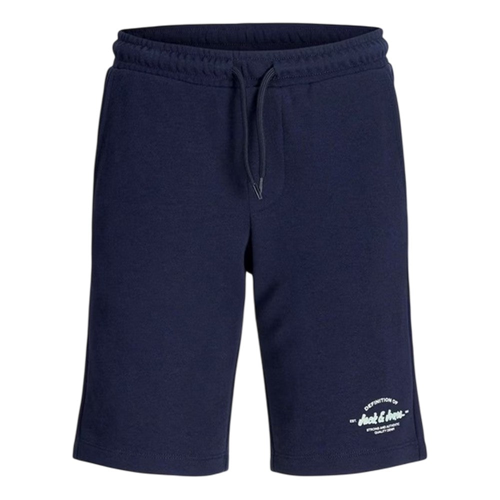 Navy-Blue - Side - Jack And Jones Childrens-Kids Logo T-Shirt & Shorts Set