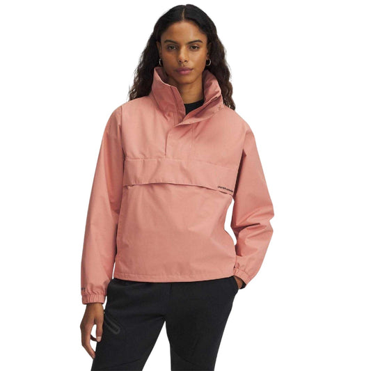 Pink - Front - Under Armour Womens-Ladies Storm Plain Anorak