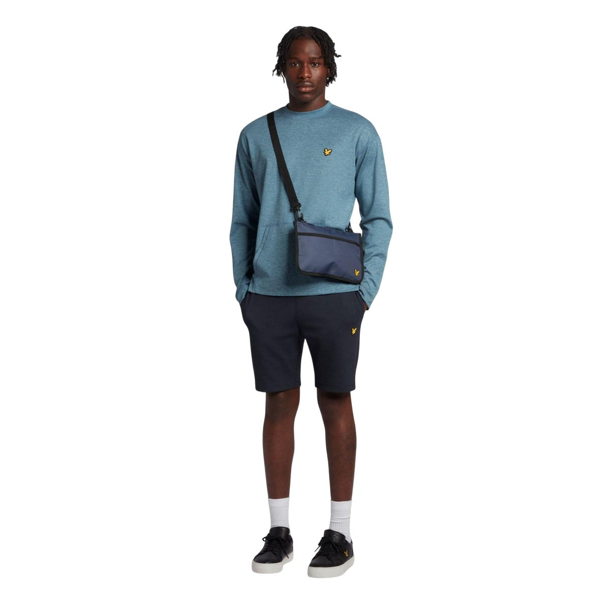 Midnight - Pack Shot - Lyle & Scott Mens Soft Crew Neck Sweatshirt