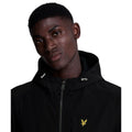 Black - Side - Lyle & Scott Mens Fleece Lined Soft Shell Jacket