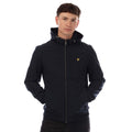 Navy - Front - Lyle & Scott Mens Fleece Lined Soft Shell Jacket