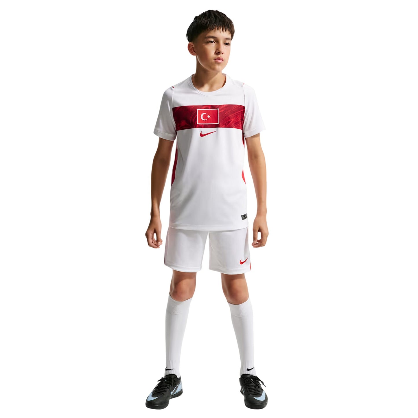 White-Red - Lifestyle - Nike Childrens-Kids Turkey 2026 Football Shirt