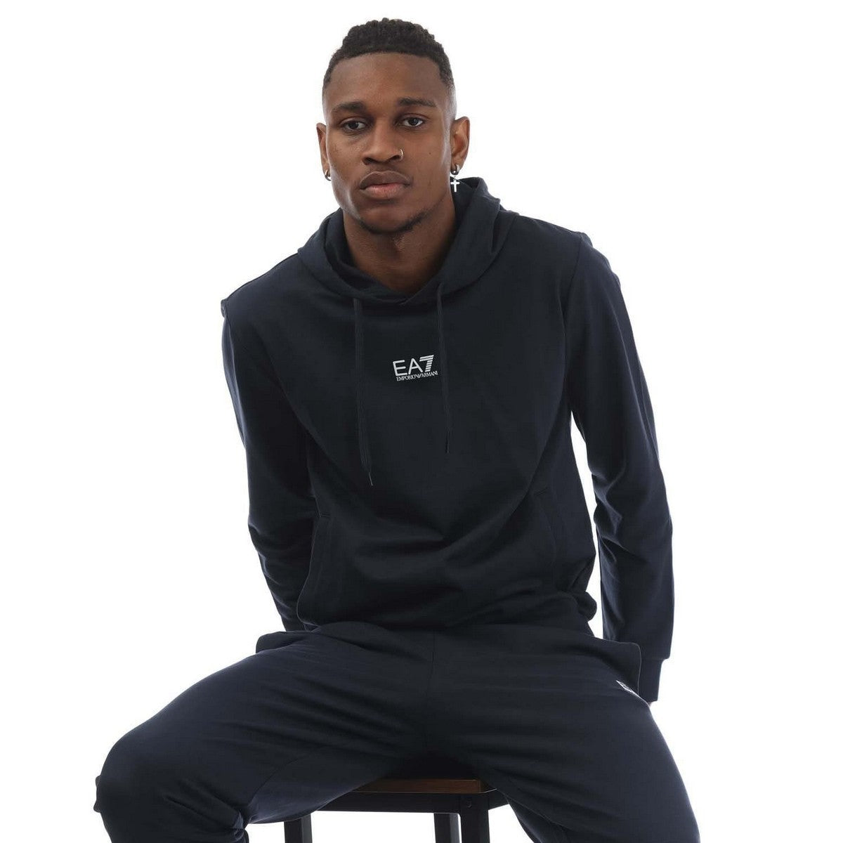 Navy - Lifestyle - Emporio Armani Mens Core Identity Cotton Tracksuit