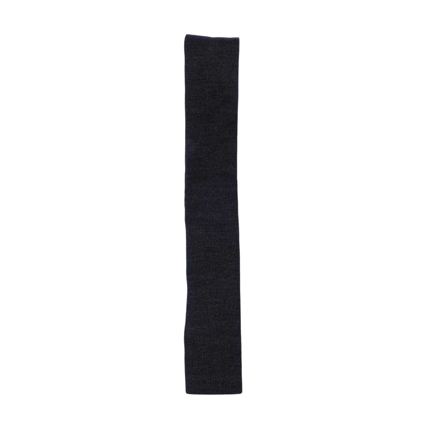 Grey - Side - Boss Knitted Wool Skinny Tie