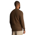 Olive - Back - Lyle & Scott Mens Cotton Merino Crew Neck Sweater Top