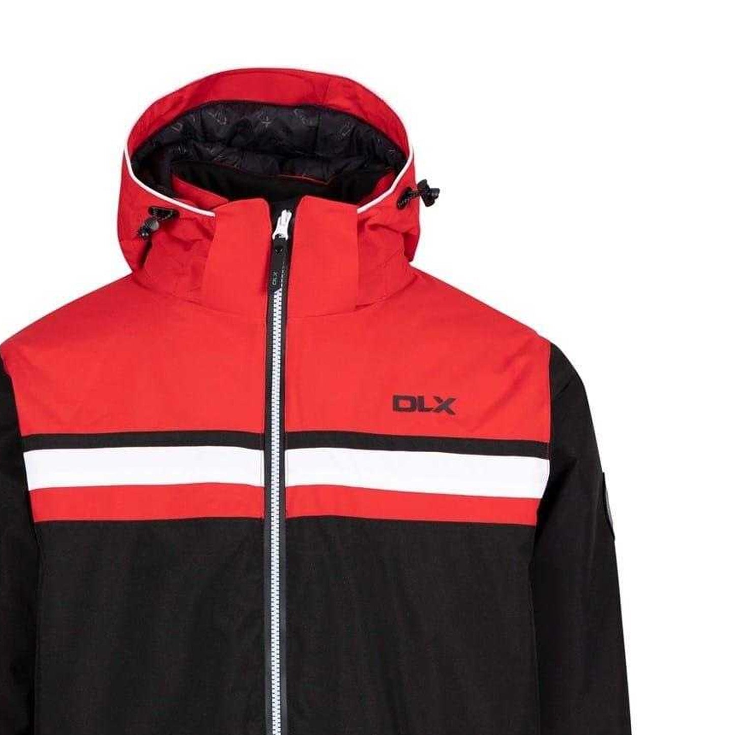 Black - Side - DLX Mens Colour Block Ski Jacket
