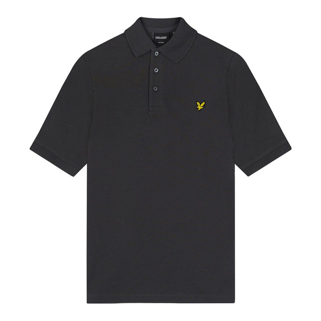 Gunmetal - Front - Lyle & Scott Childrens-Kids Plain Polo Shirt