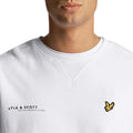 White - Side - Lyle & Scott Mens Co-Ordinate Print Crew Neck Sweatshirt