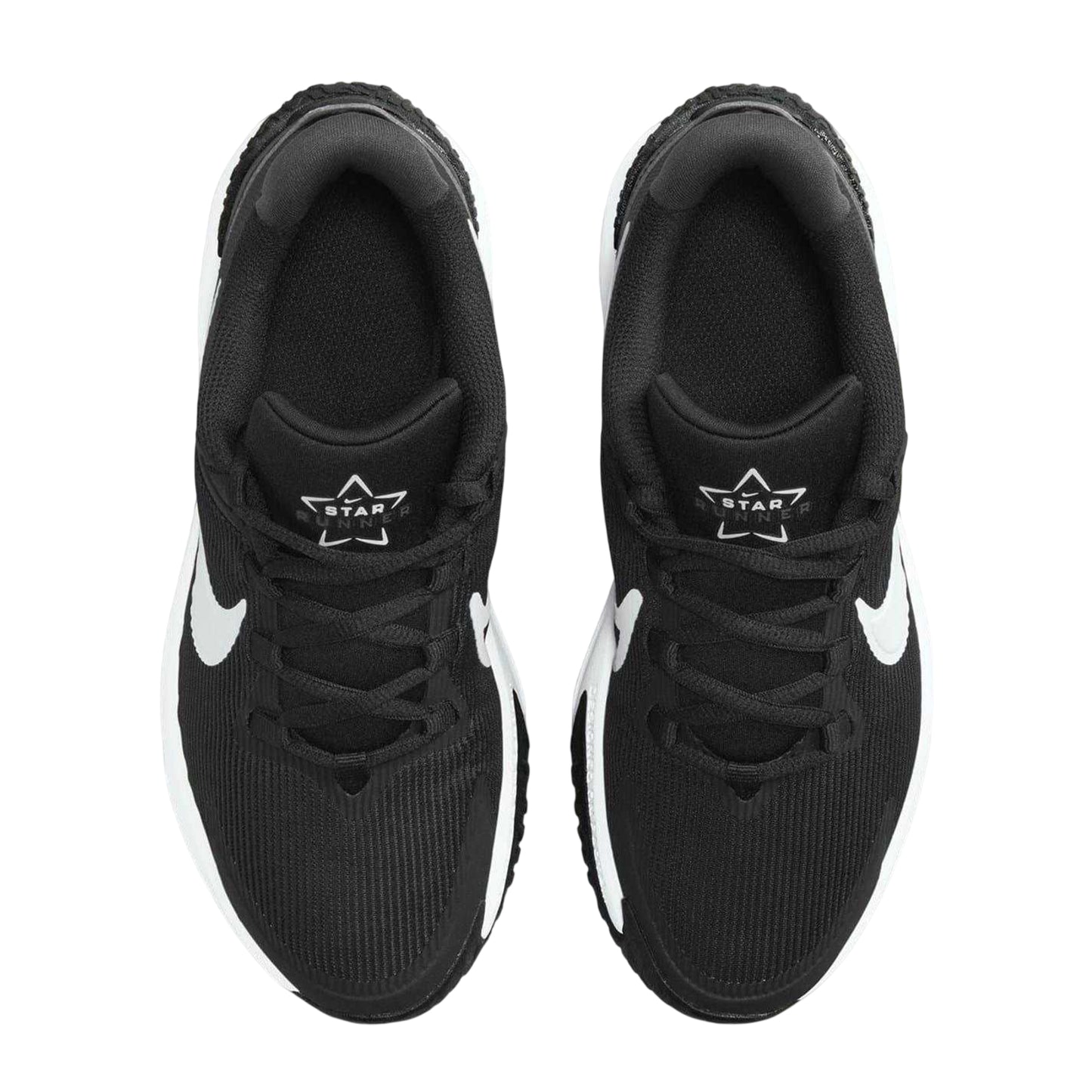 Black-White - Lifestyle - Nike Womens-Ladies Star Runner 4 Trainers