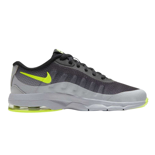Grey-Volt - Front - Nike Childrens-Kids Air Max Trainers