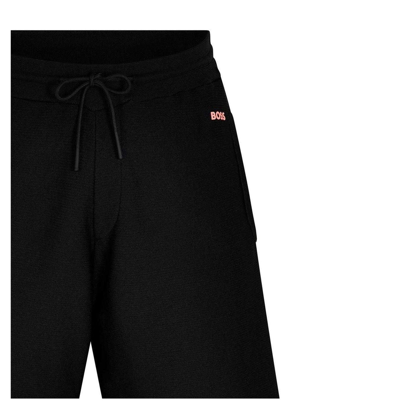 Black - Side - Boss Mens Tondar Sweat Shorts